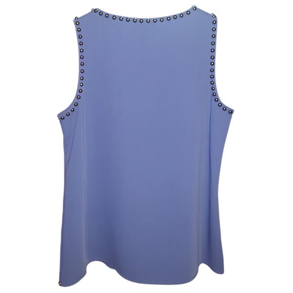 Alfani Beaded Violet Sleeveless Top – Size 4, Elegant Summer Blouse - Picture 2 of 7